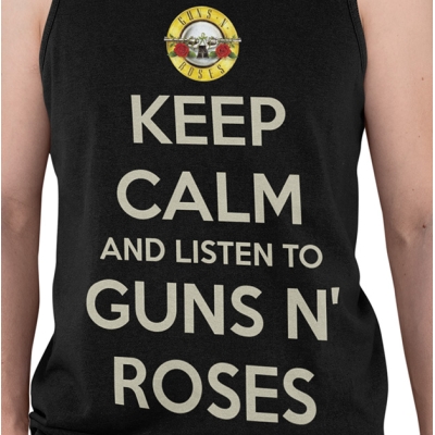 TANK TOP KEEP CALM GUN'S N ROSES